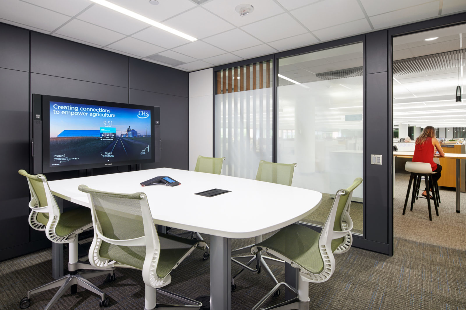 Small collaborative conference room